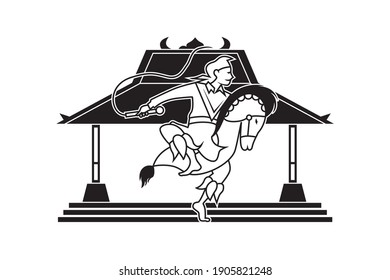 Detail Kuda Lumping Vector Nomer 33