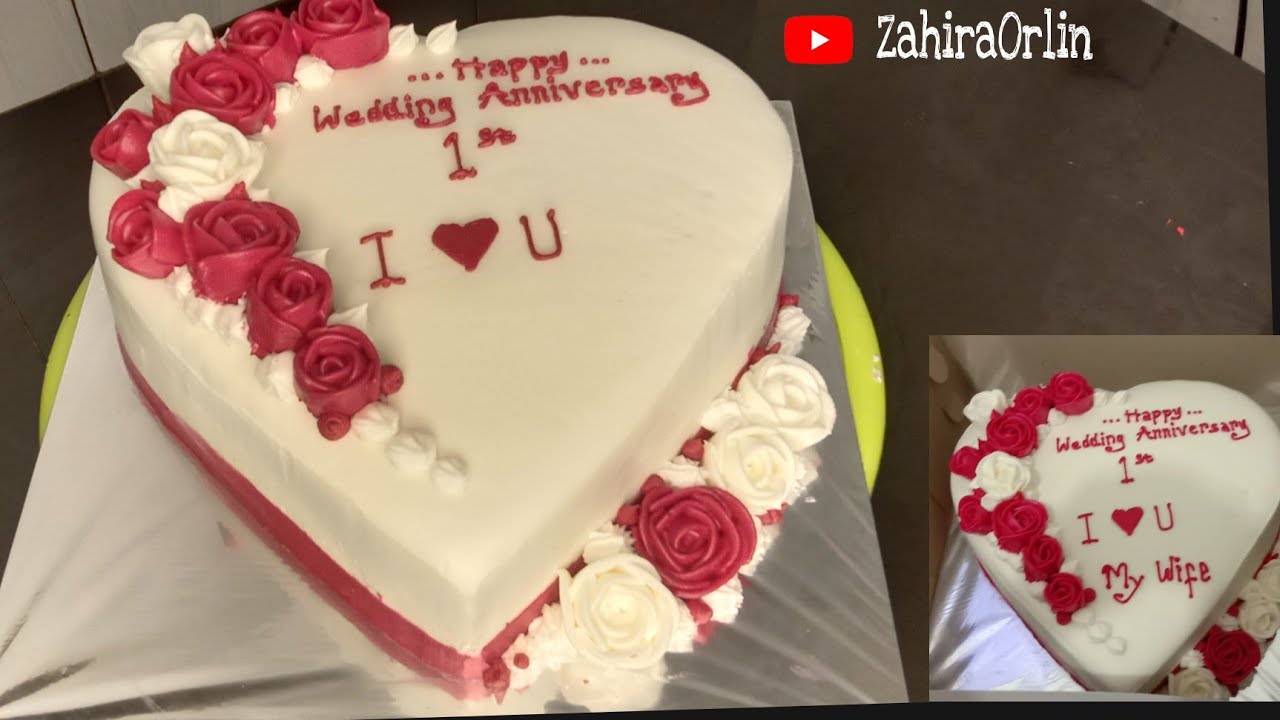 Detail Kue Bentuk Love Anniversary Nomer 6