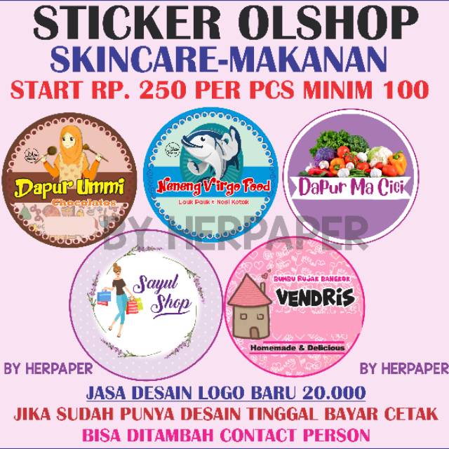 Detail Kue Desain Stiker Makanan Nomer 42