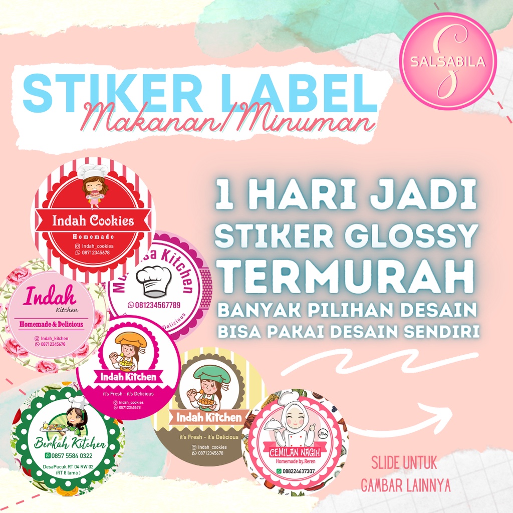 Detail Kue Desain Stiker Makanan Nomer 56