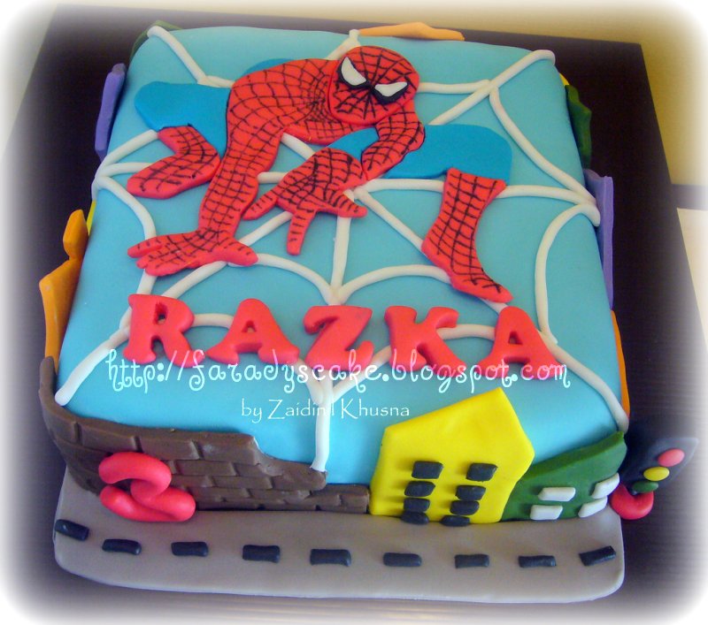 Detail Kue Gambar Spiderman Nomer 44