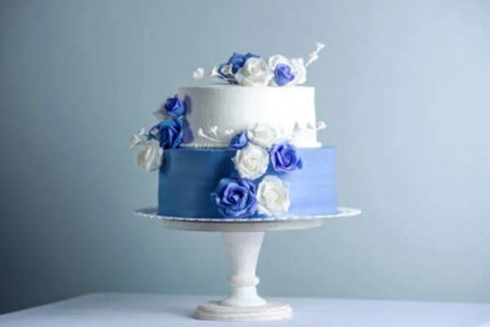 Detail Kue Pengantin 3 Tingkat Warna Biru Nomer 43