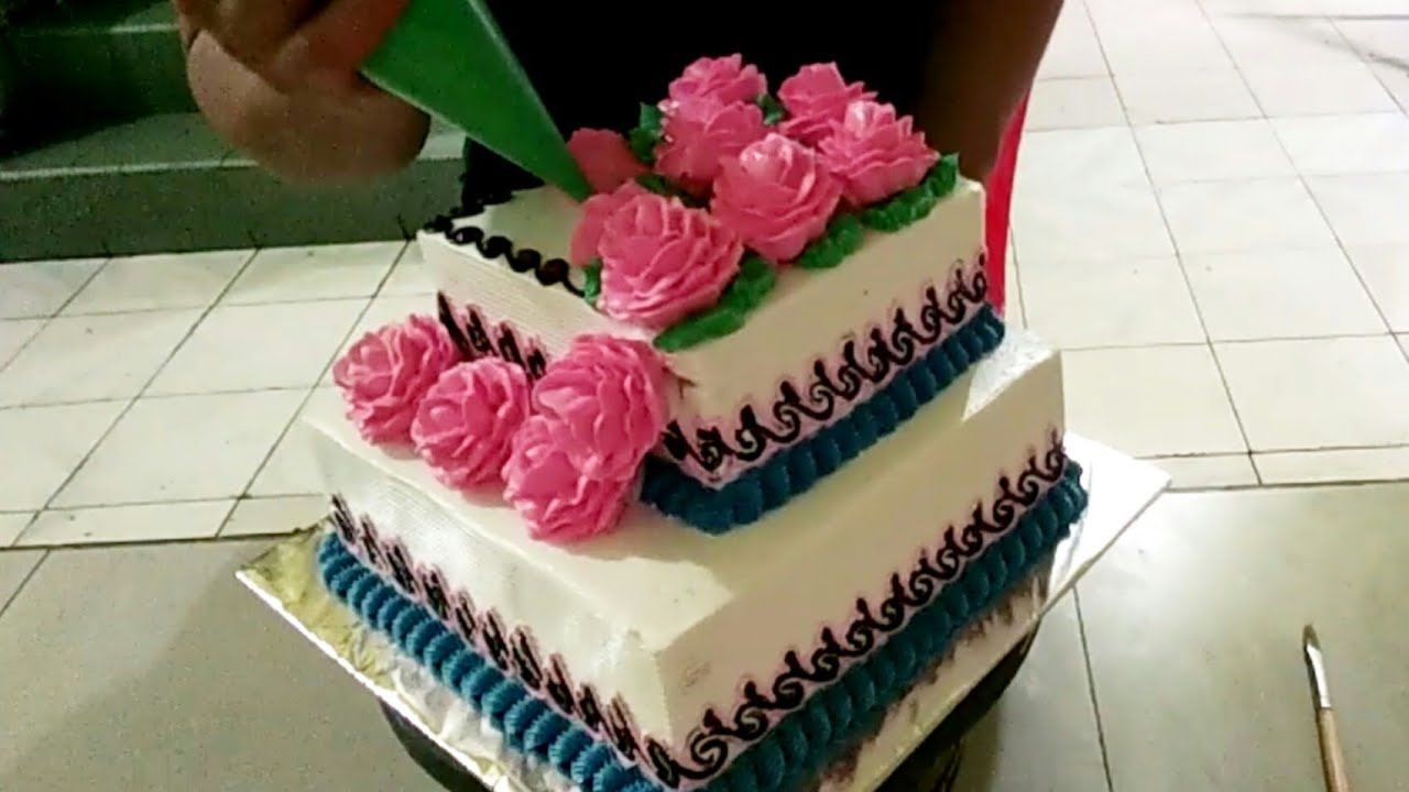 Detail Kue Pengantin 3 Tingkat Warna Biru Nomer 47