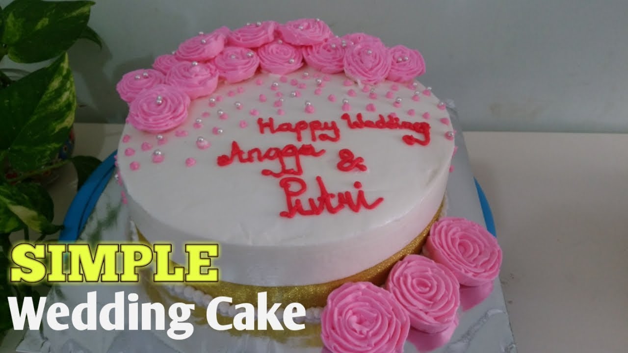 Detail Kue Pernikahan Simple Elegan Nomer 48