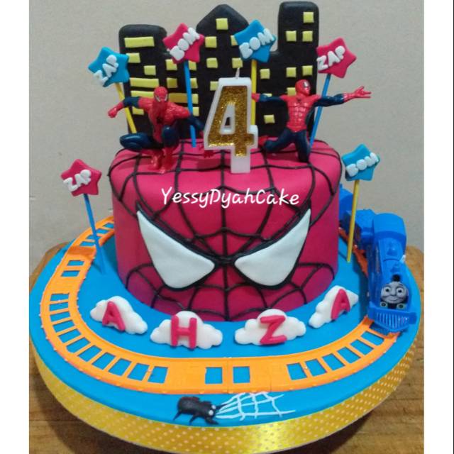 Detail Kue Tart Gambar Spiderman Nomer 43