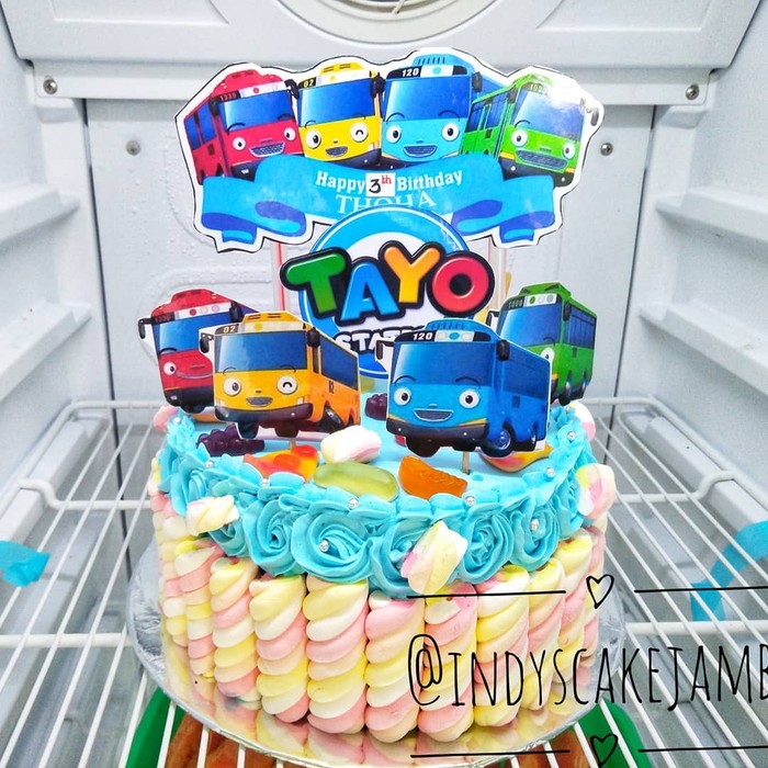 Detail Kue Tart Gambar Tayo Nomer 40