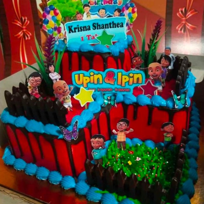 Detail Kue Tart Gambar Upin Ipin Nomer 26