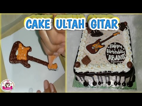 Detail Kue Tart Karakter Gitar Nomer 8