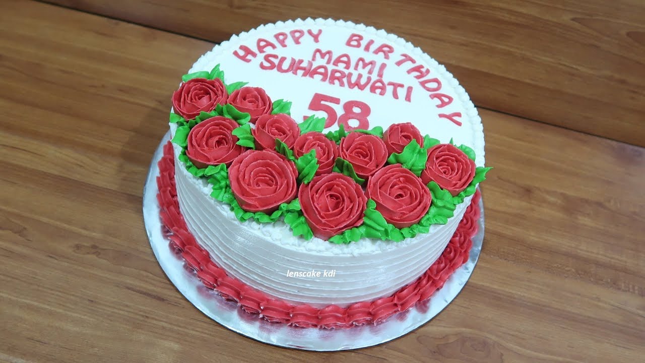 Detail Kue Tart Mawar Merah Nomer 17