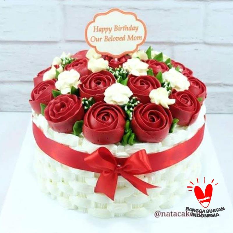 Detail Kue Tart Mawar Merah Nomer 27