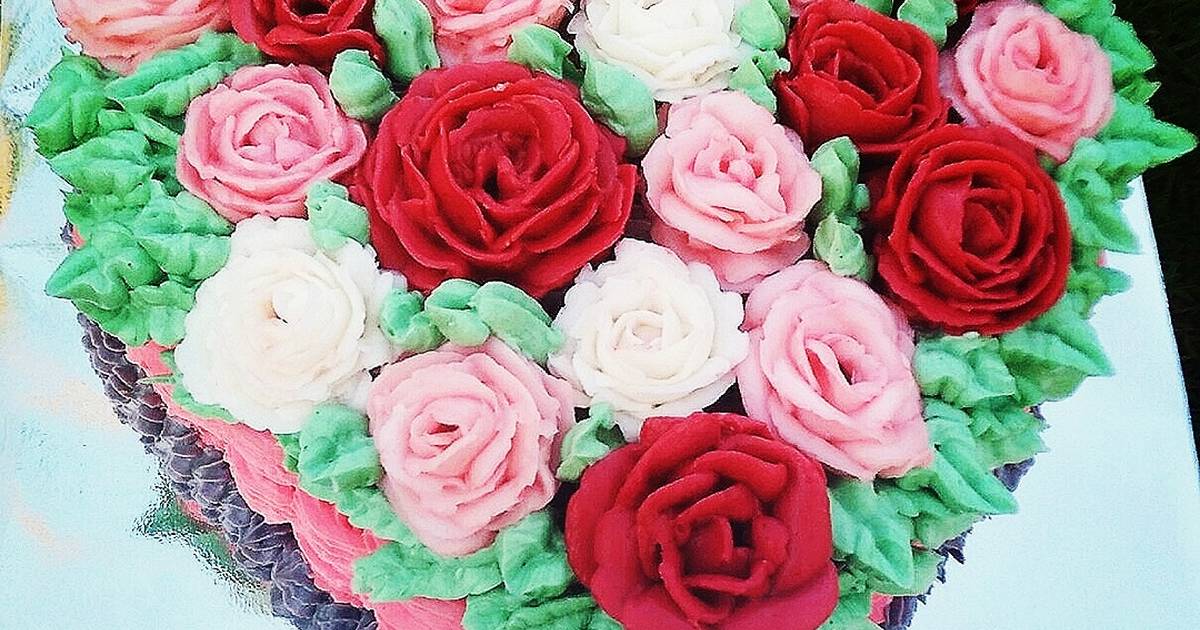 Detail Kue Tart Mawar Merah Nomer 8