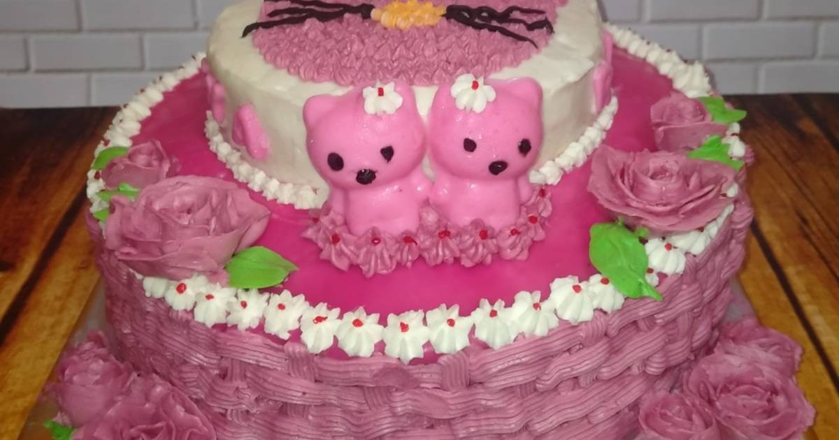 Detail Kue Tart Pink Putih Nomer 30