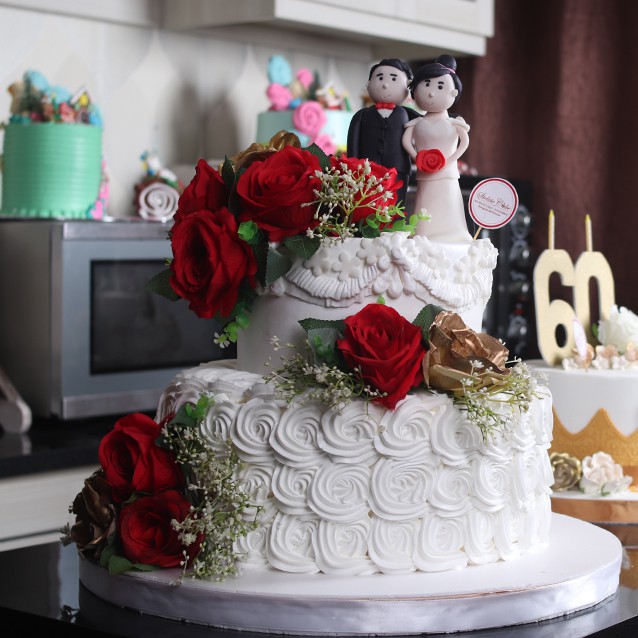 Detail Kue Tart Wedding Simple Nomer 33