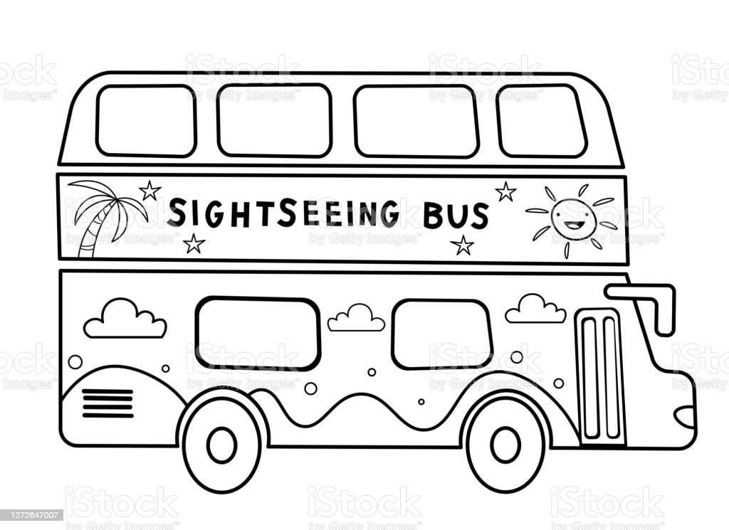 Detail Mewarnai Gambar Bus Tingkat Nomer 11