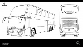 Detail Mewarnai Gambar Bus Tingkat Nomer 16