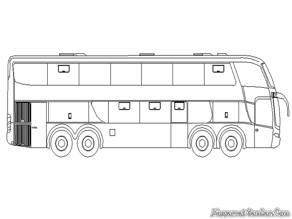 Detail Mewarnai Gambar Bus Tingkat Nomer 27