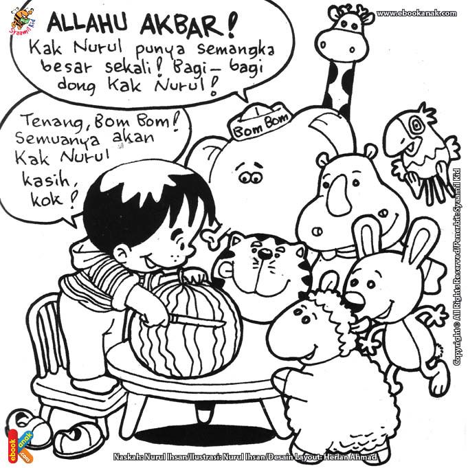 Detail Mewarnai Gambar Cerita Nomer 2