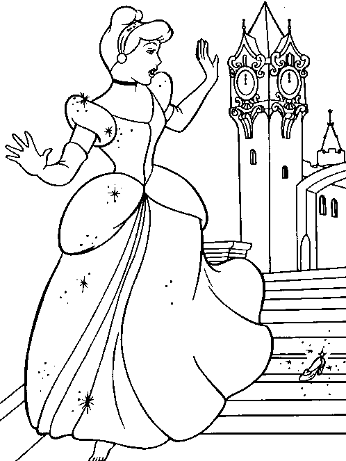 Detail Mewarnai Gambar Cinderella Nomer 10