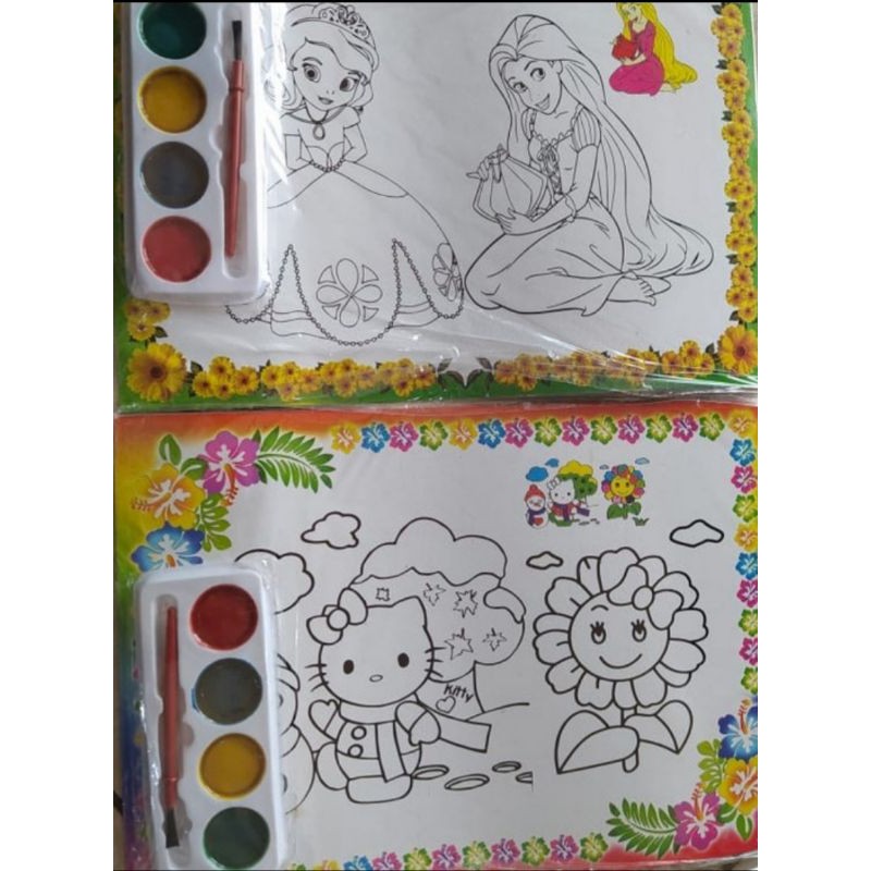 Detail Mewarnai Gambar Dengan Cat Air Nomer 27