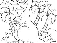 Detail Mewarnai Gambar Dinosaurus Kartun Nomer 24