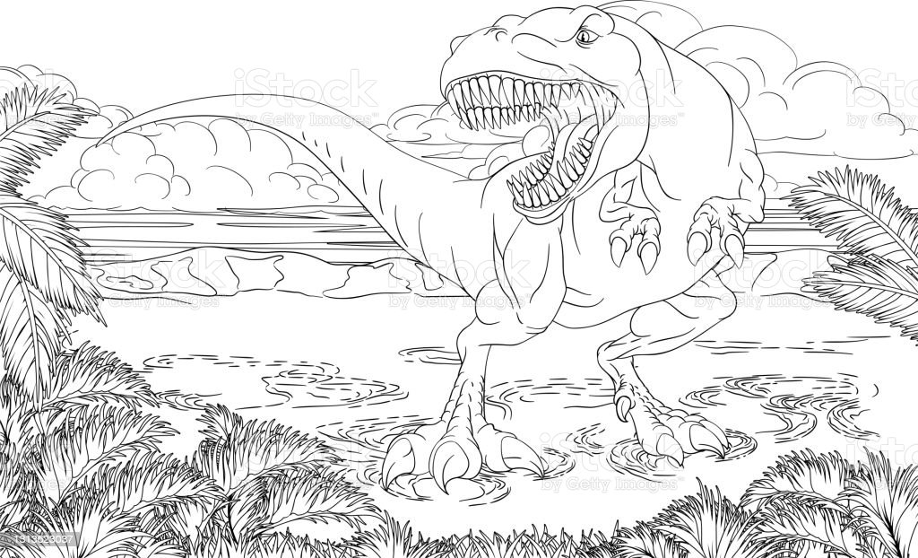 Detail Mewarnai Gambar Dinosaurus Kartun Nomer 52