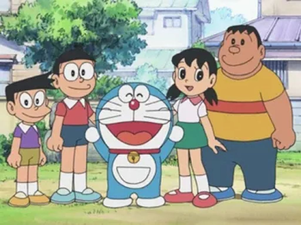 Detail Mewarnai Gambar Doraemon Dan Kawan Kawan Nomer 41