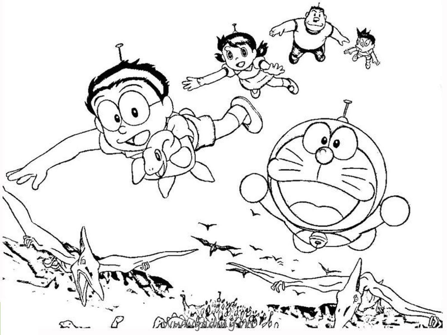 Detail Mewarnai Gambar Doraemon Dan Nobita Nomer 12