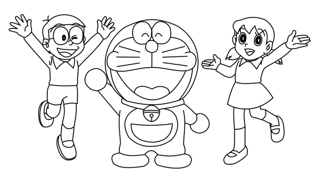 Detail Mewarnai Gambar Doraemon Dan Nobita Nomer 3