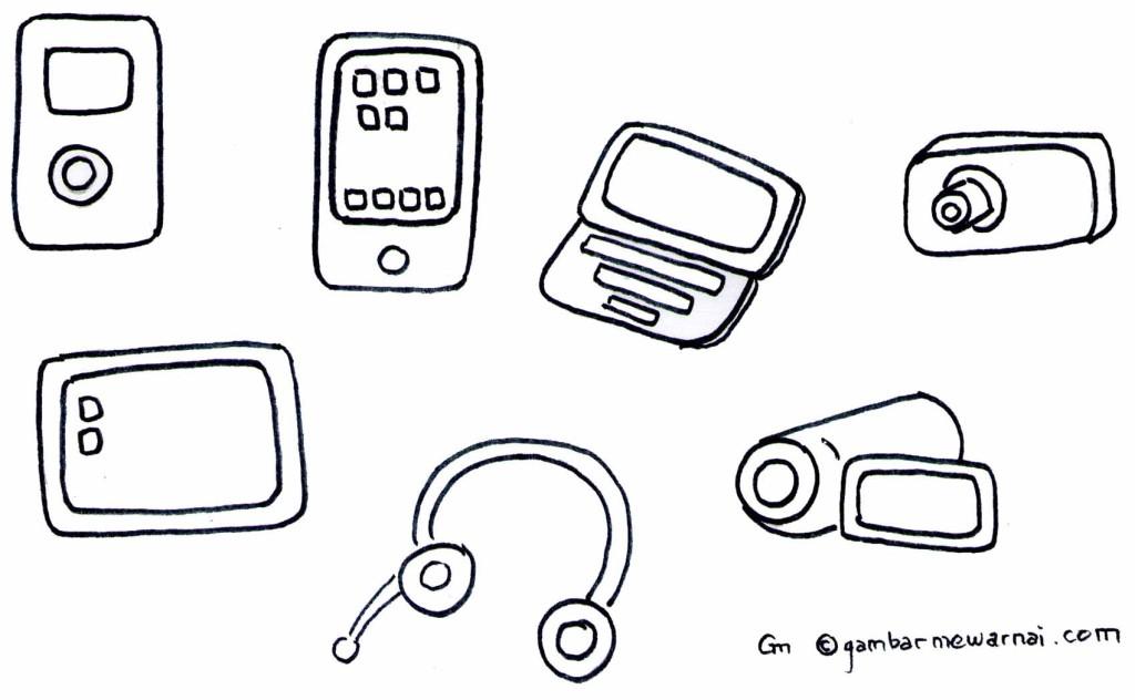 Detail Mewarnai Gambar Elektronik Nomer 5