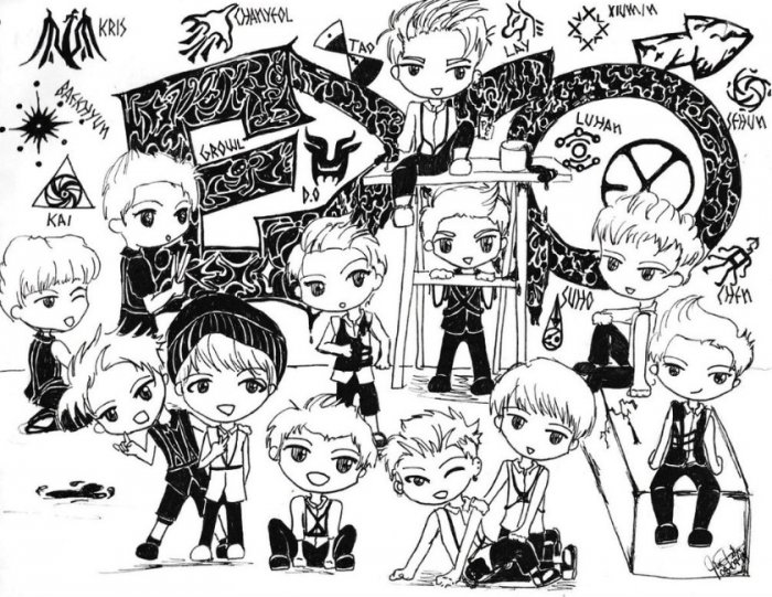 Detail Mewarnai Gambar Exo Nomer 9