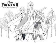 Detail Mewarnai Gambar Frozen 2 Nomer 19