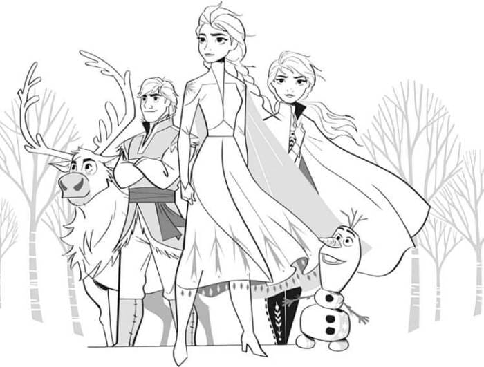 Detail Mewarnai Gambar Frozen 2 Nomer 26