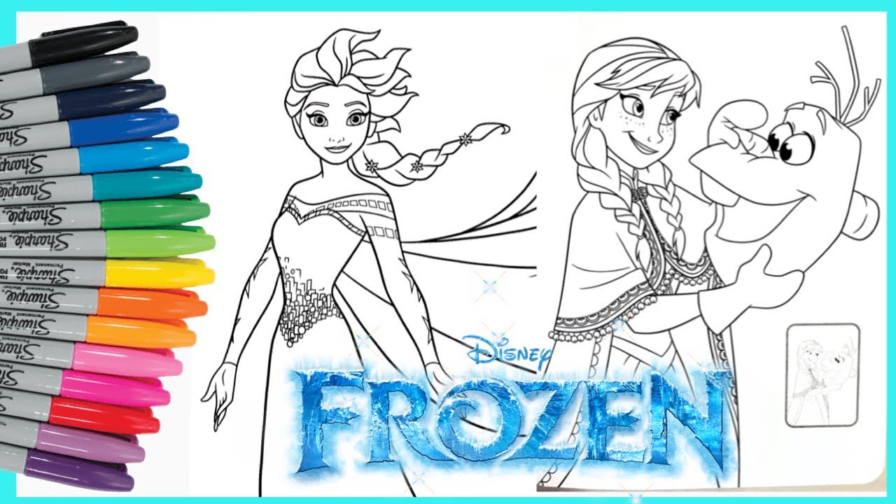 Detail Mewarnai Gambar Frozen 2 Nomer 31