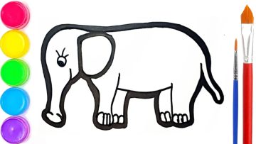 Detail Mewarnai Gambar Gajah Anak Tk Nomer 35