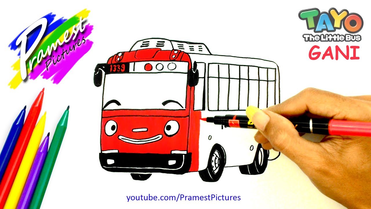 Detail Mewarnai Gambar Gani Little Bus Nomer 3