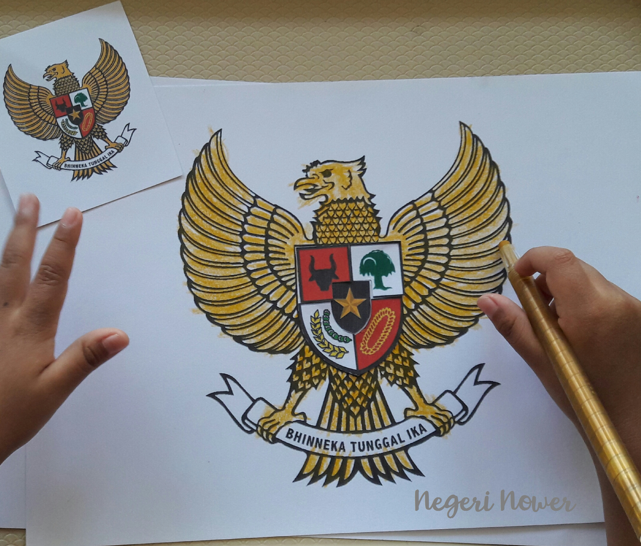 Detail Mewarnai Gambar Garuda Pancasila Nomer 46