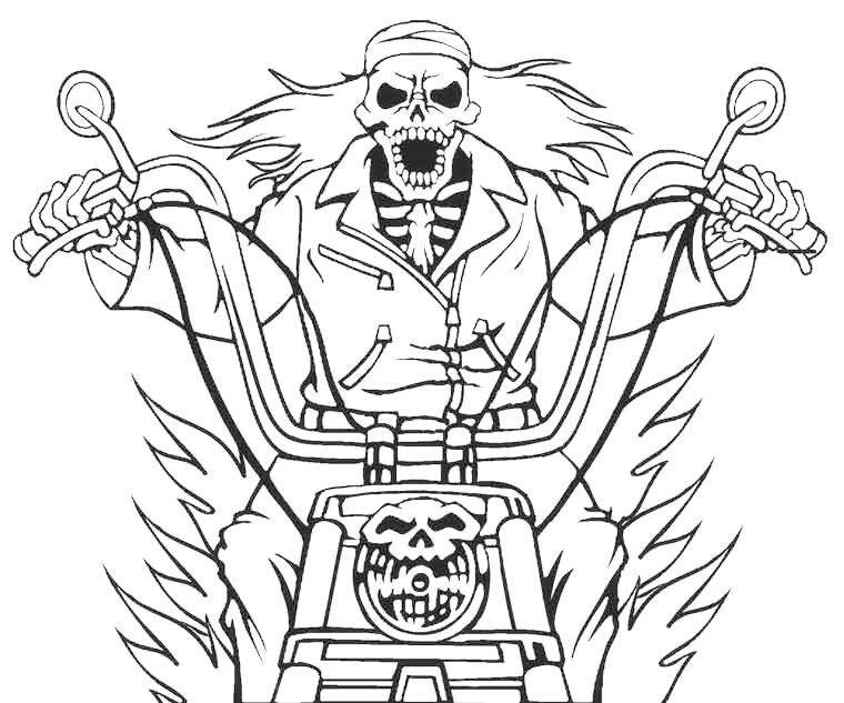 Detail Mewarnai Gambar Ghost Rider Nomer 6