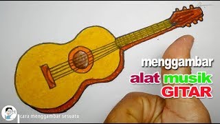 Detail Mewarnai Gambar Gitar Nomer 41