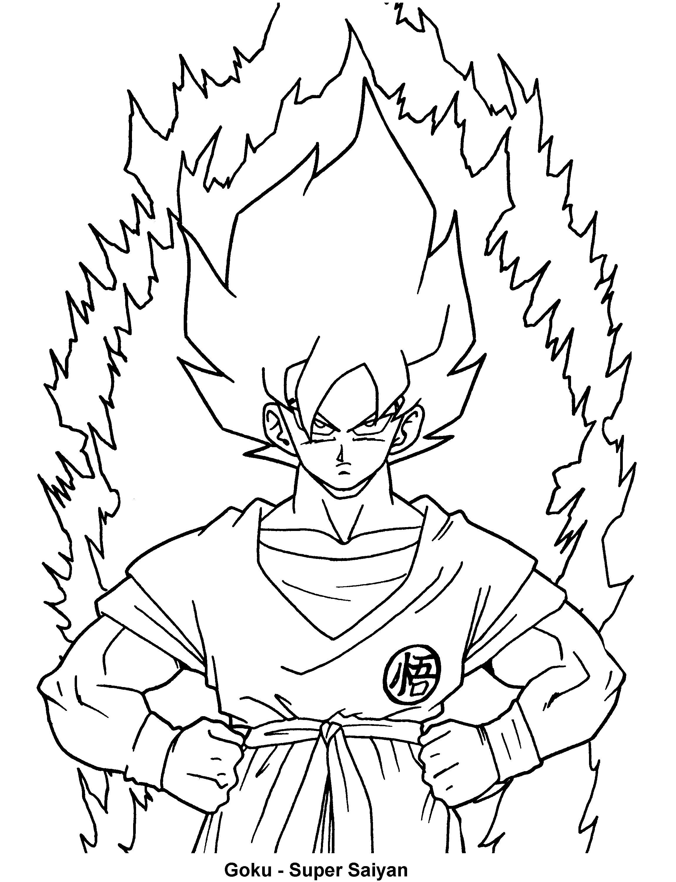 Detail Mewarnai Gambar Goku Nomer 9