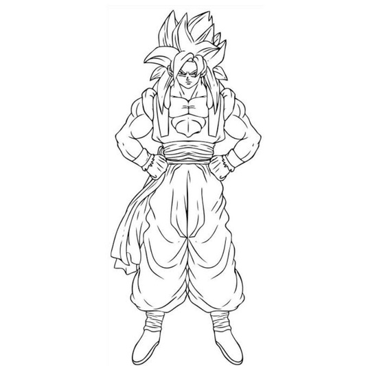 Detail Mewarnai Gambar Goku Nomer 10