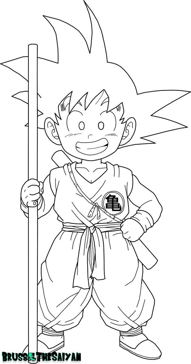 Detail Mewarnai Gambar Goku Nomer 16