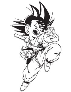 Detail Mewarnai Gambar Goku Nomer 20