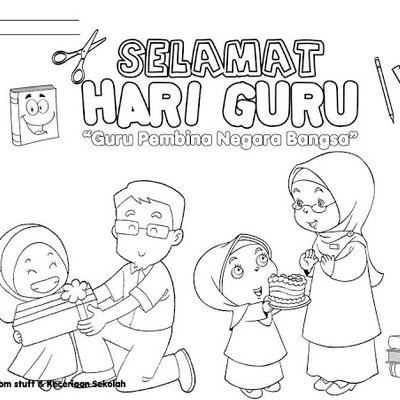 Detail Mewarnai Gambar Hari Guru Nomer 11