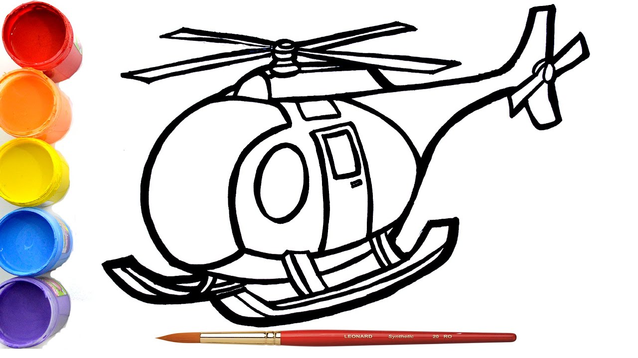 Detail Mewarnai Gambar Helikopter Nomer 2