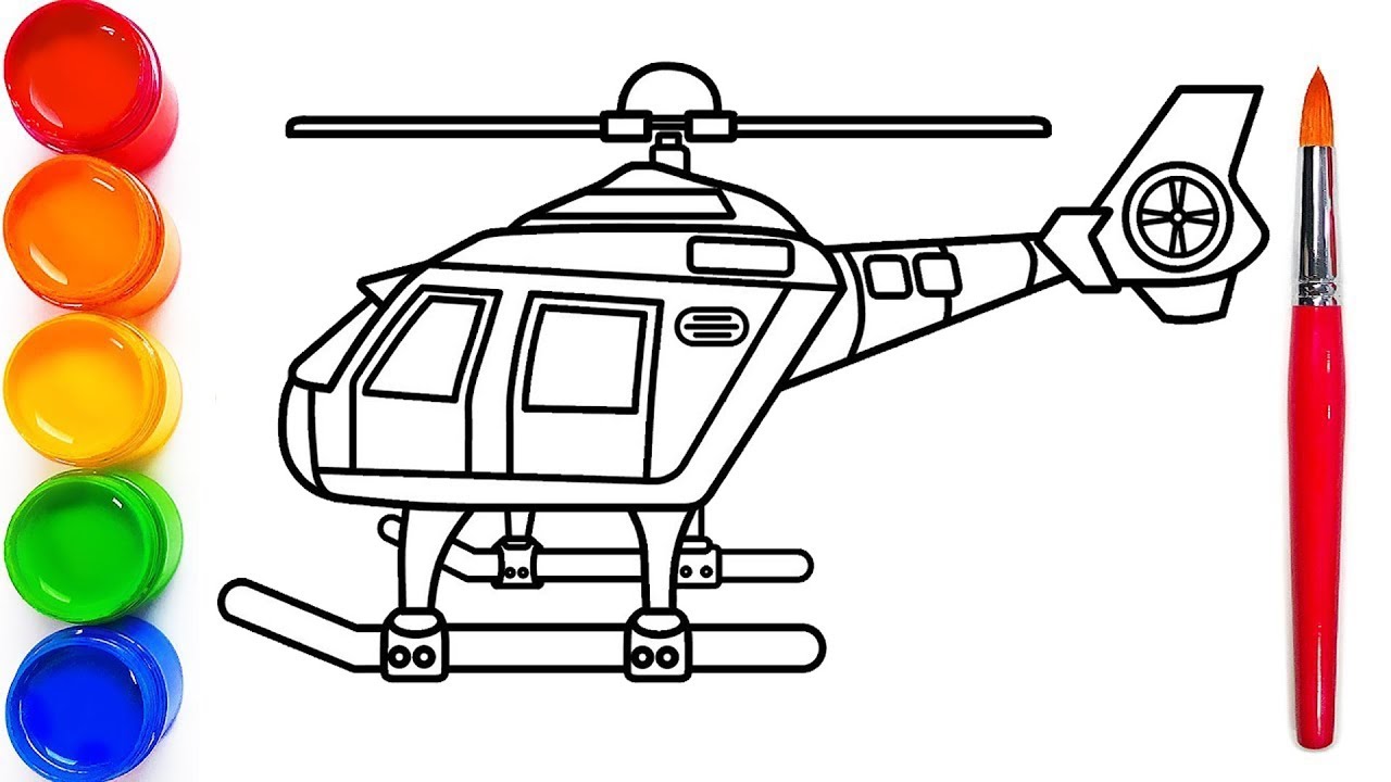 Detail Mewarnai Gambar Helikopter Nomer 37