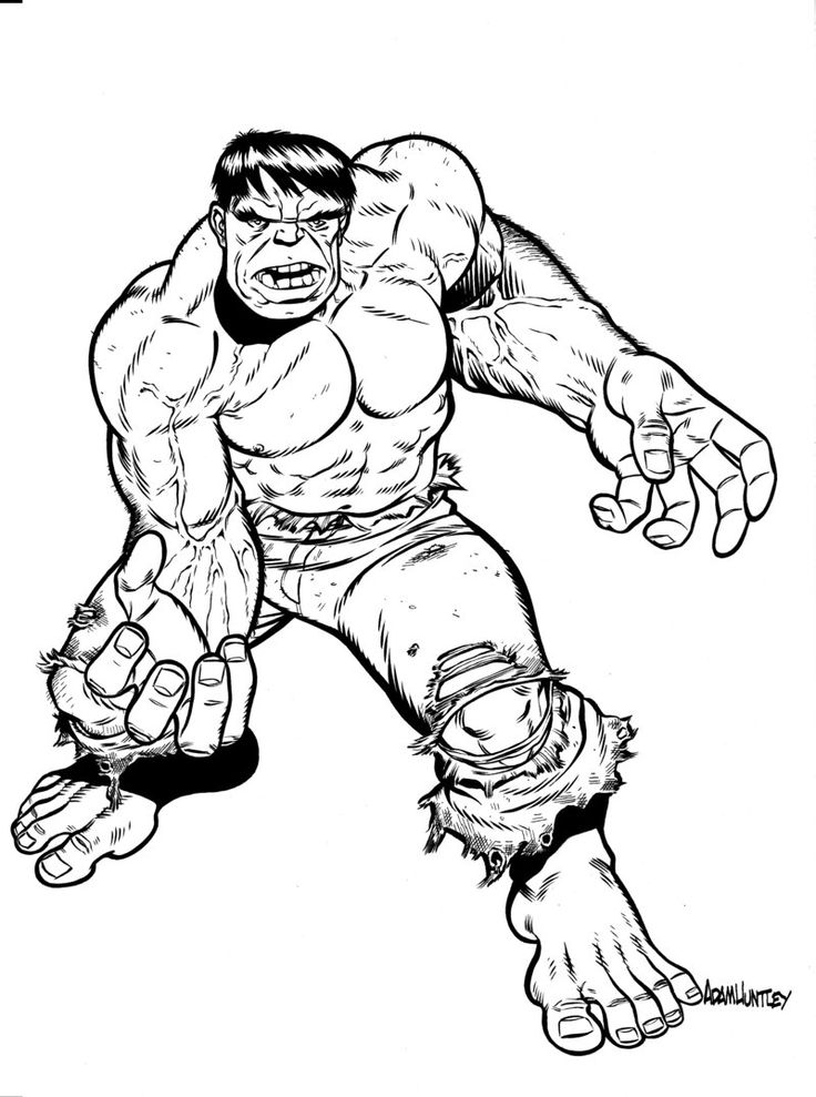 Detail Mewarnai Gambar Hulk Nomer 13