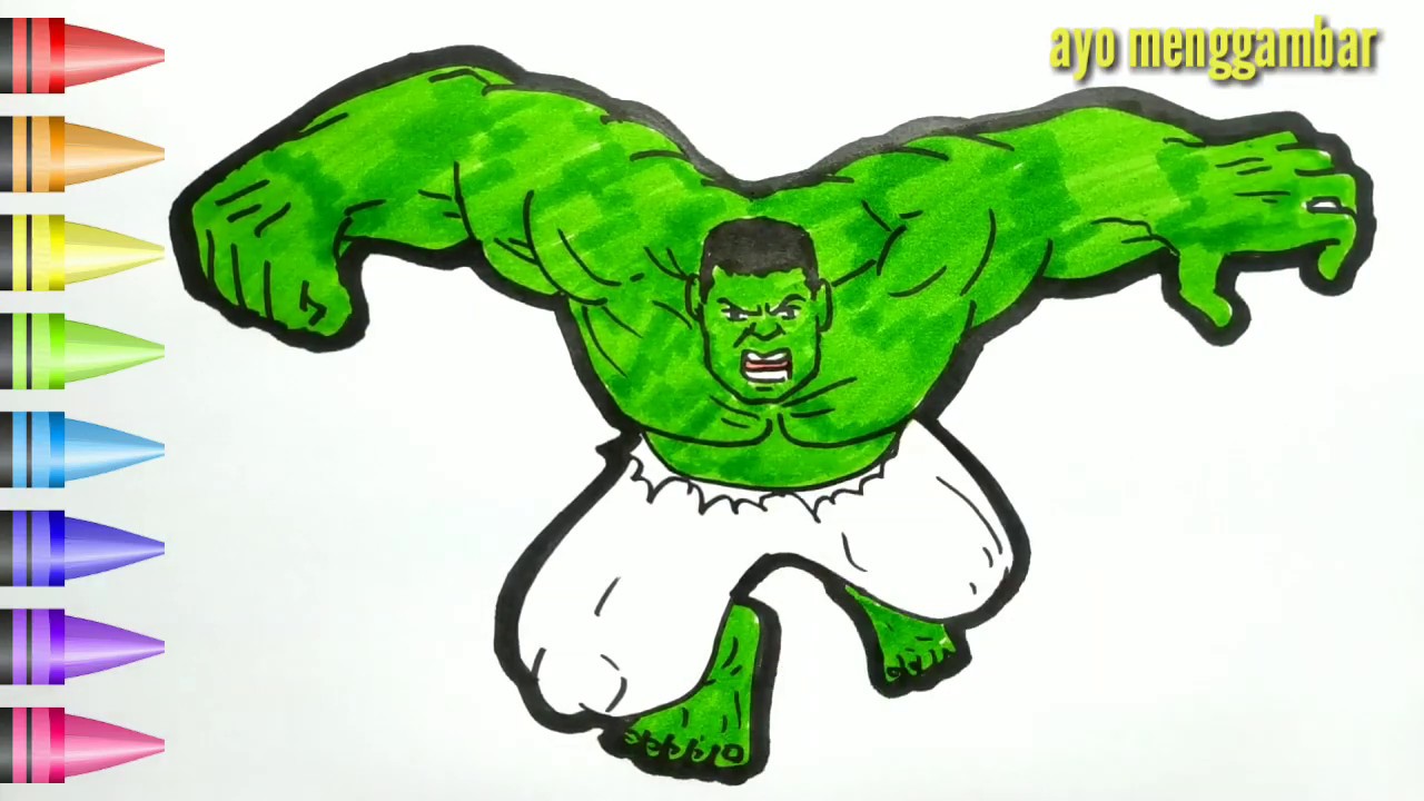 Detail Mewarnai Gambar Hulk Nomer 49