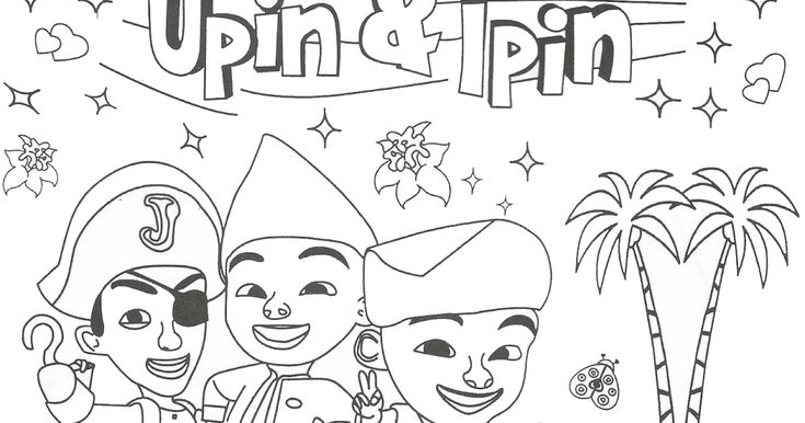 Detail Mewarnai Gambar Ipin Upin Nomer 19