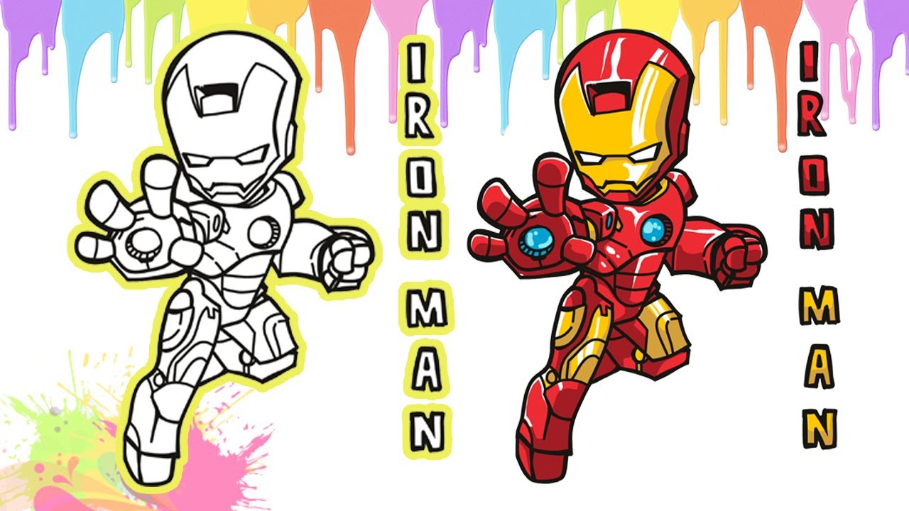 Detail Mewarnai Gambar Ironman Nomer 18