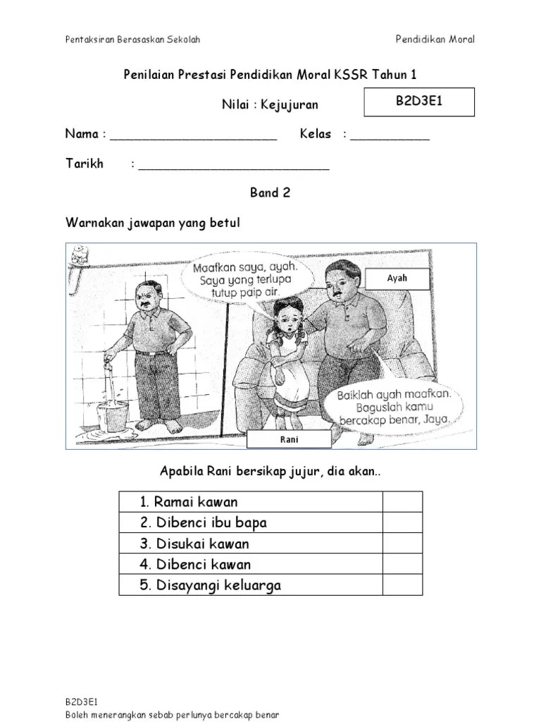 Detail Mewarnai Gambar Jujur Nomer 3